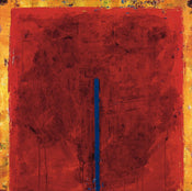 PGM RAB 17 Ralf Bohnenkamp Contrasting Red Art Print 98x98cm | Yourdecoration.com