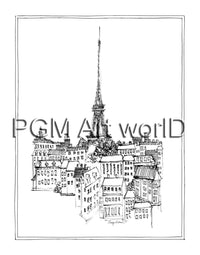 PGM TNA 42 Avery Tillmon Eiffel Tower Art Print 28x35cm | Yourdecoration.com