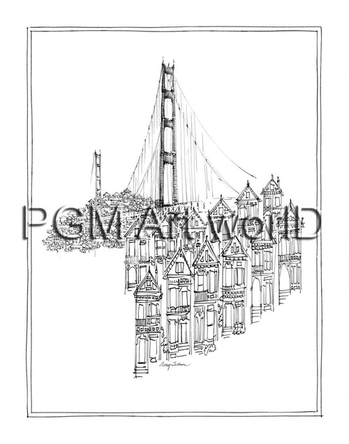 PGM TNA 44 Avery Tillmon Golden Gate Art Print 28x35cm | Yourdecoration.com