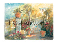 PGM UHA 10 Ulrich Hartig Garten im Suden Art Print 90x70cm | Yourdecoration.com