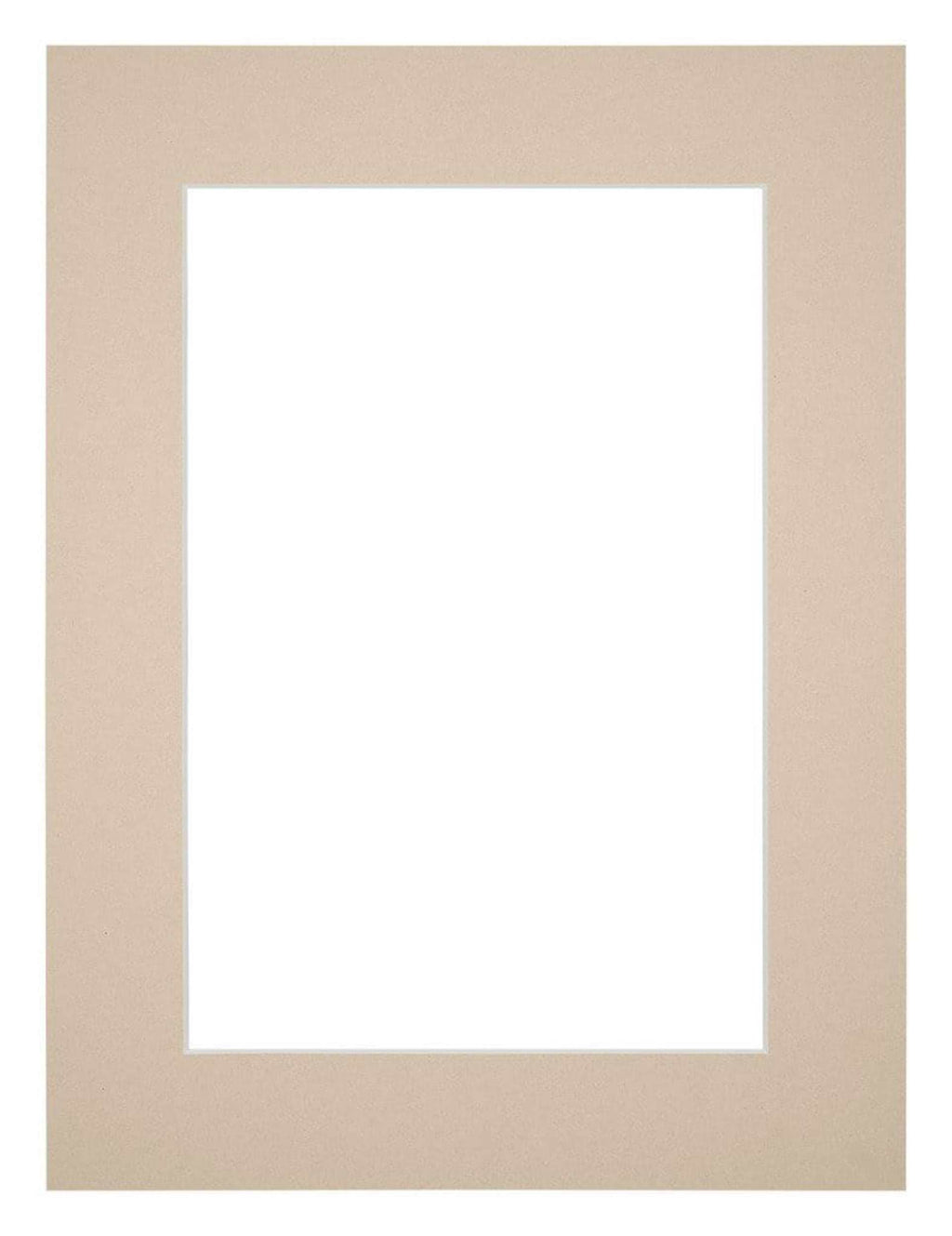 Passe Partout 18x24cm Carton Beige Edge 5cm Straight Front | Yourdecoration.com
