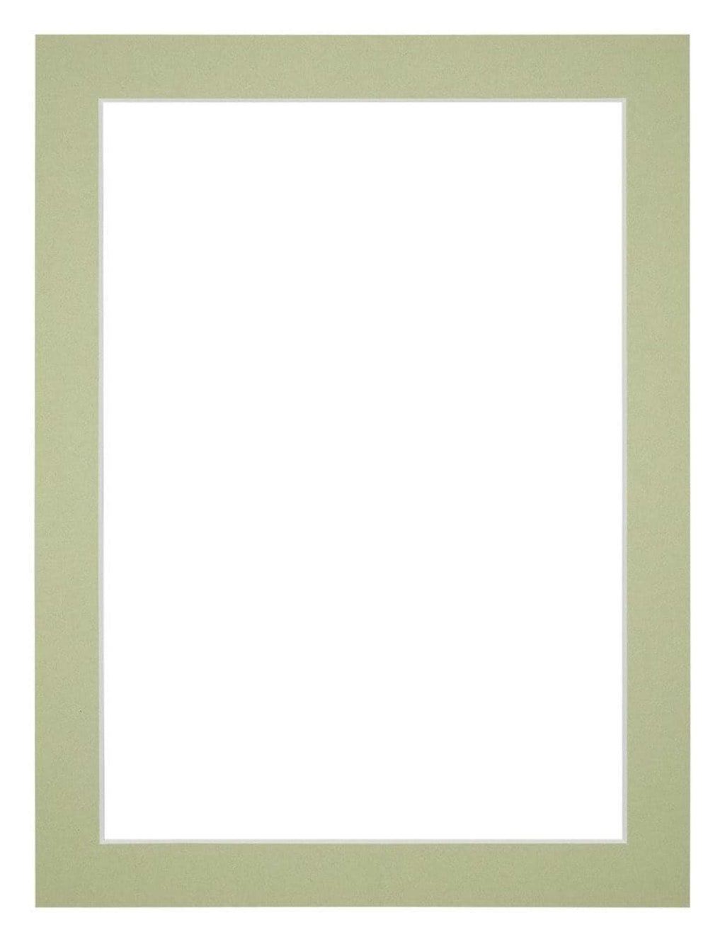 Passe Partout 18x24cm Carton Mint Green Edge 3cm Straight Front | Yourdecoration.com
