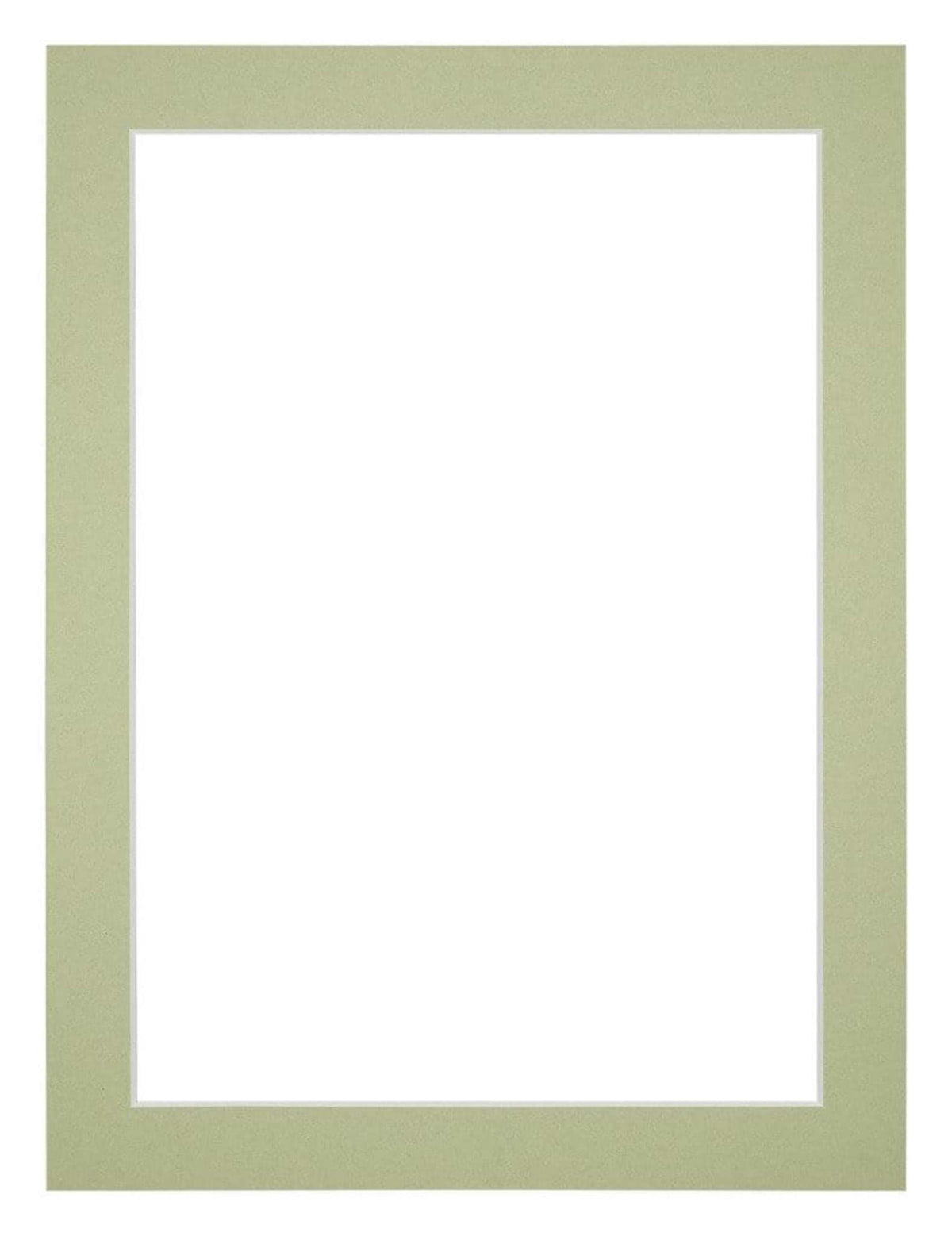 Passe Partout 18x24cm Carton Mint Green Edge 3cm Straight Front | Yourdecoration.com