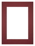 Passe Partout 18x24cm Carton Wine Red Edge 5cm Straight Front | Yourdecoration.com