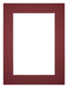 Passe Partout 18x24cm Carton Wine Red Edge 5cm Straight Front | Yourdecoration.com