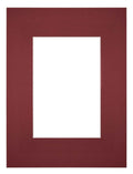 Passe Partout 18x24cm Carton Wine Red Edge Straight Front | Yourdecoration.com
