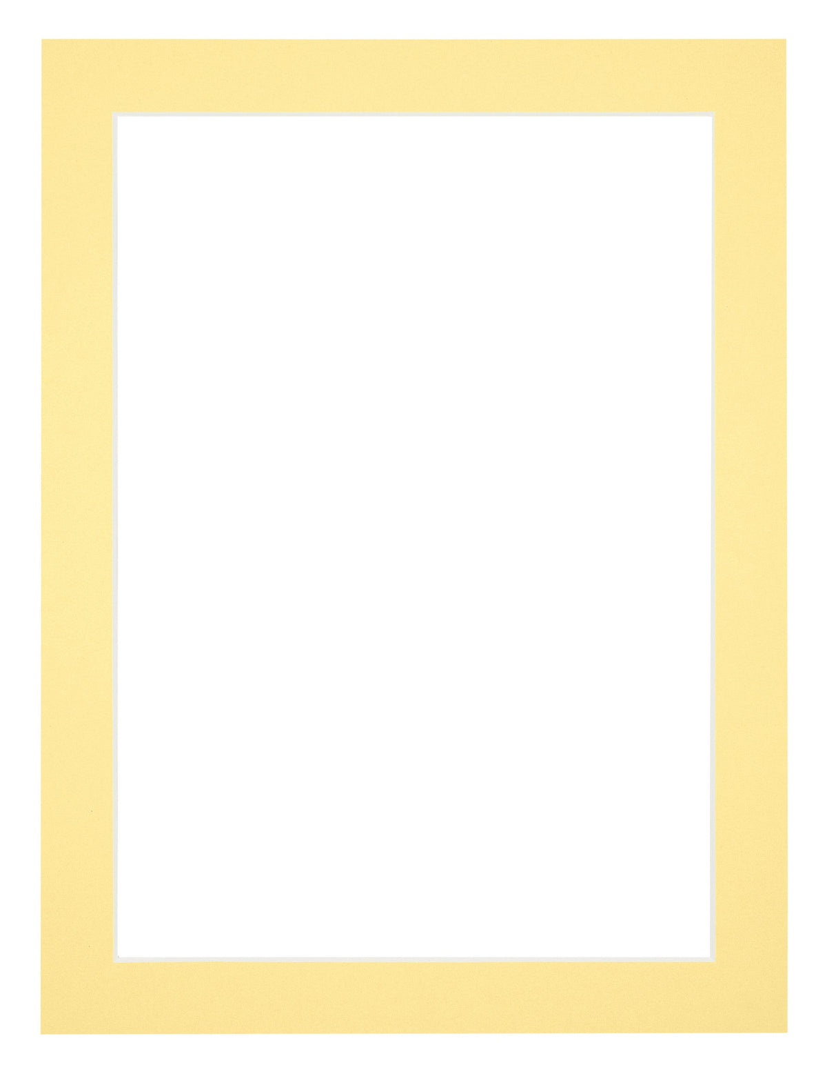 Passe Partout 18x24cm Carton Yellow Edge 3cm Straight Front | Yourdecoration.com