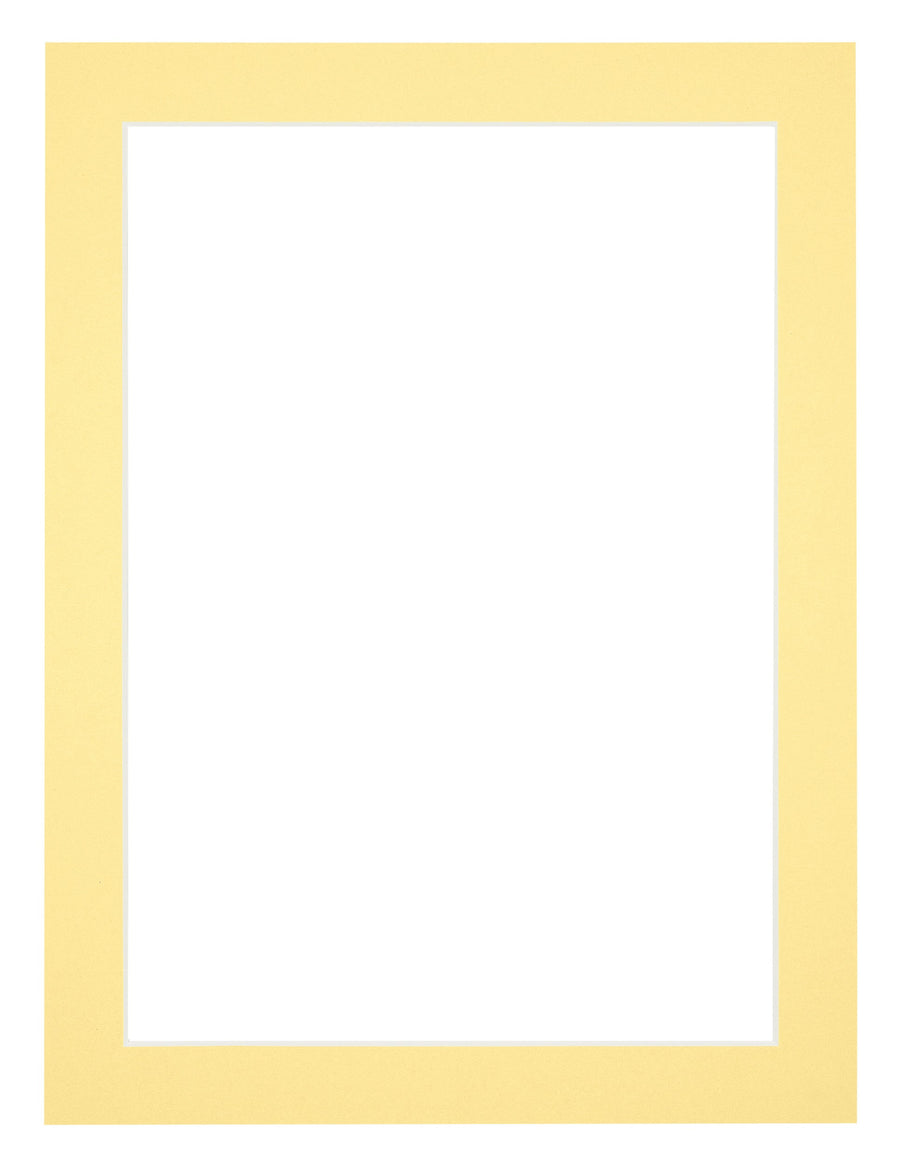 Passe Partout 18x24cm Carton Yellow Edge 3cm Straight Front | Yourdecoration.com