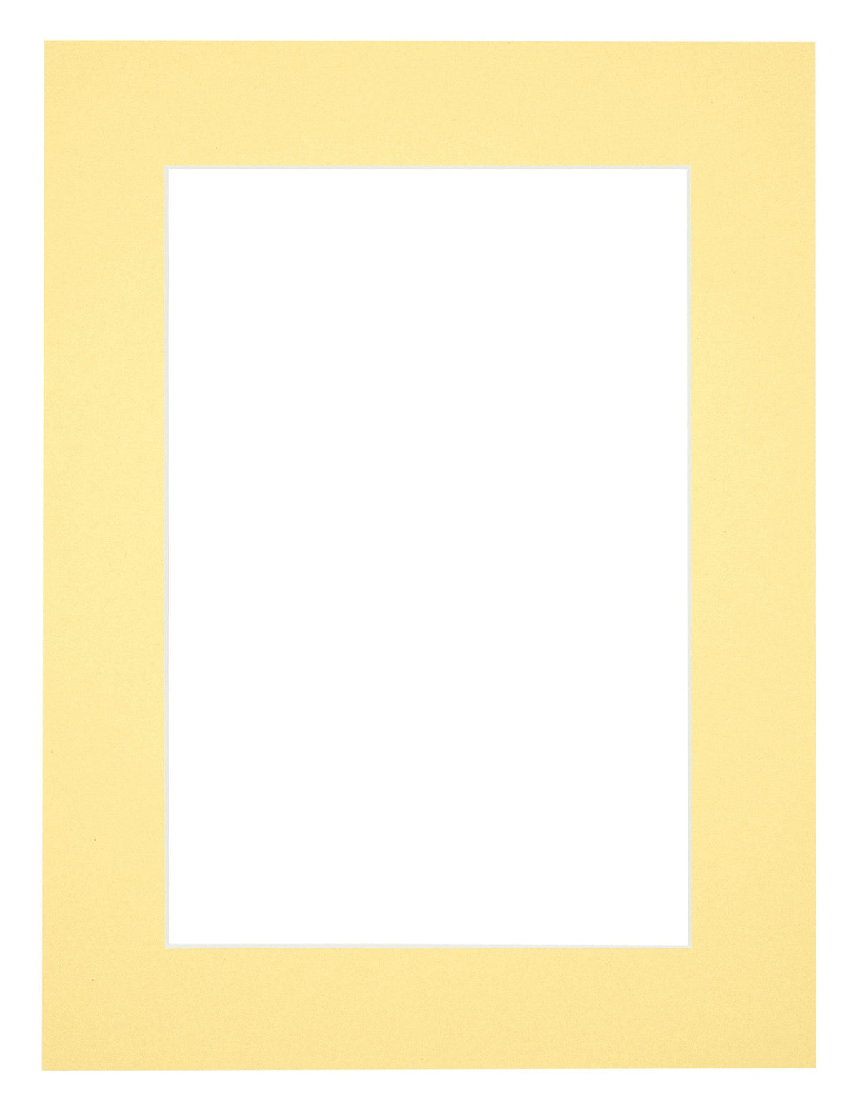 Passe Partout 18x24cm Carton Yellow Edge 5cm Straight Front | Yourdecoration.com