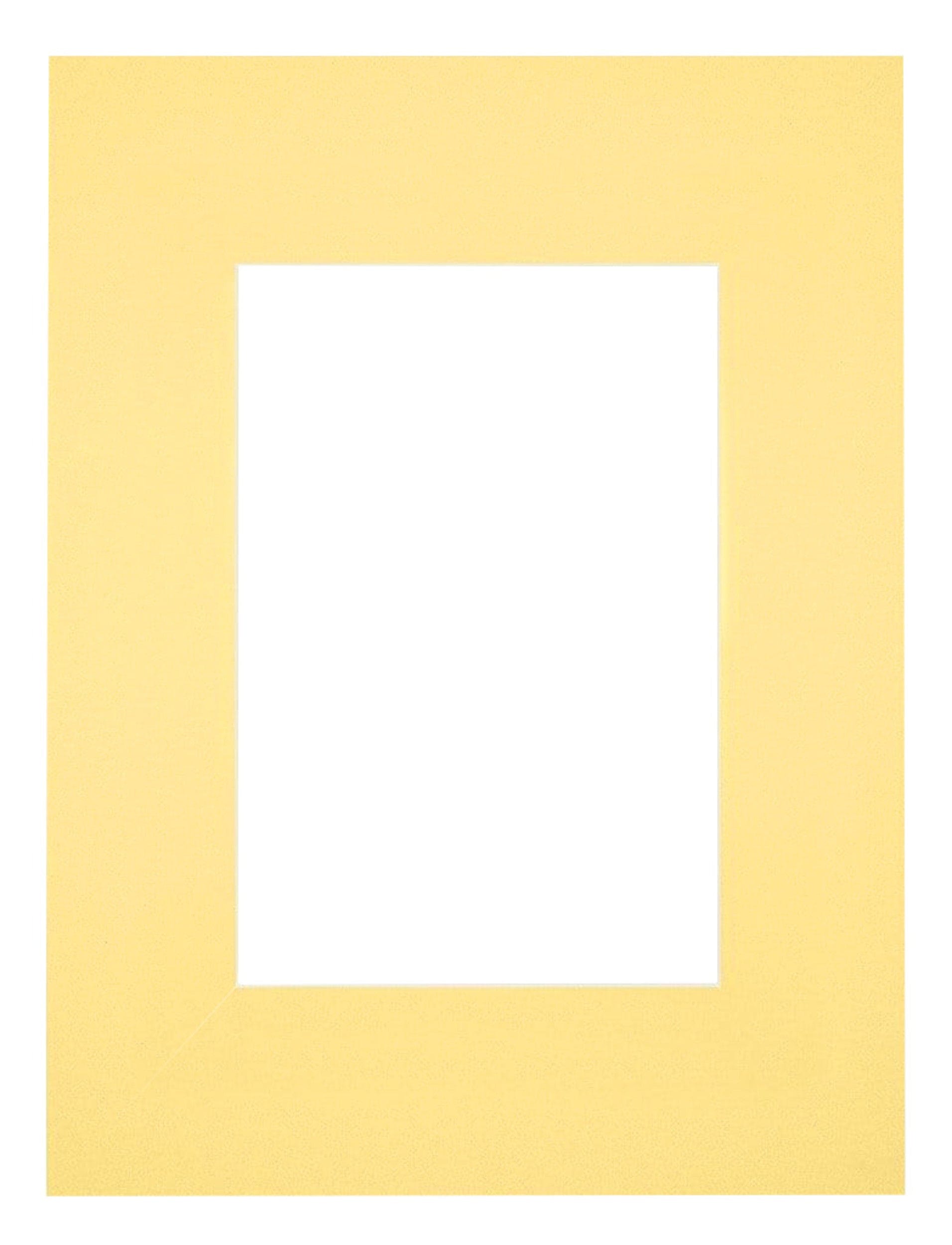 Passe Partout 18x24cm Carton Yellow Edge Straight Front | Yourdecoration.com