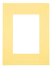 Passe Partout 18x24cm Carton Yellow Edge Straight Front | Yourdecoration.com
