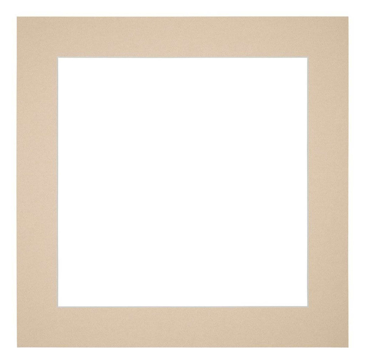 Passe Partout 20x20cm Carton Beige Edge 5cm Straight Front | Yourdecoration.com