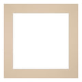 Passe Partout 20x20cm Carton Beige Edge Straight Front | Yourdecoration.com