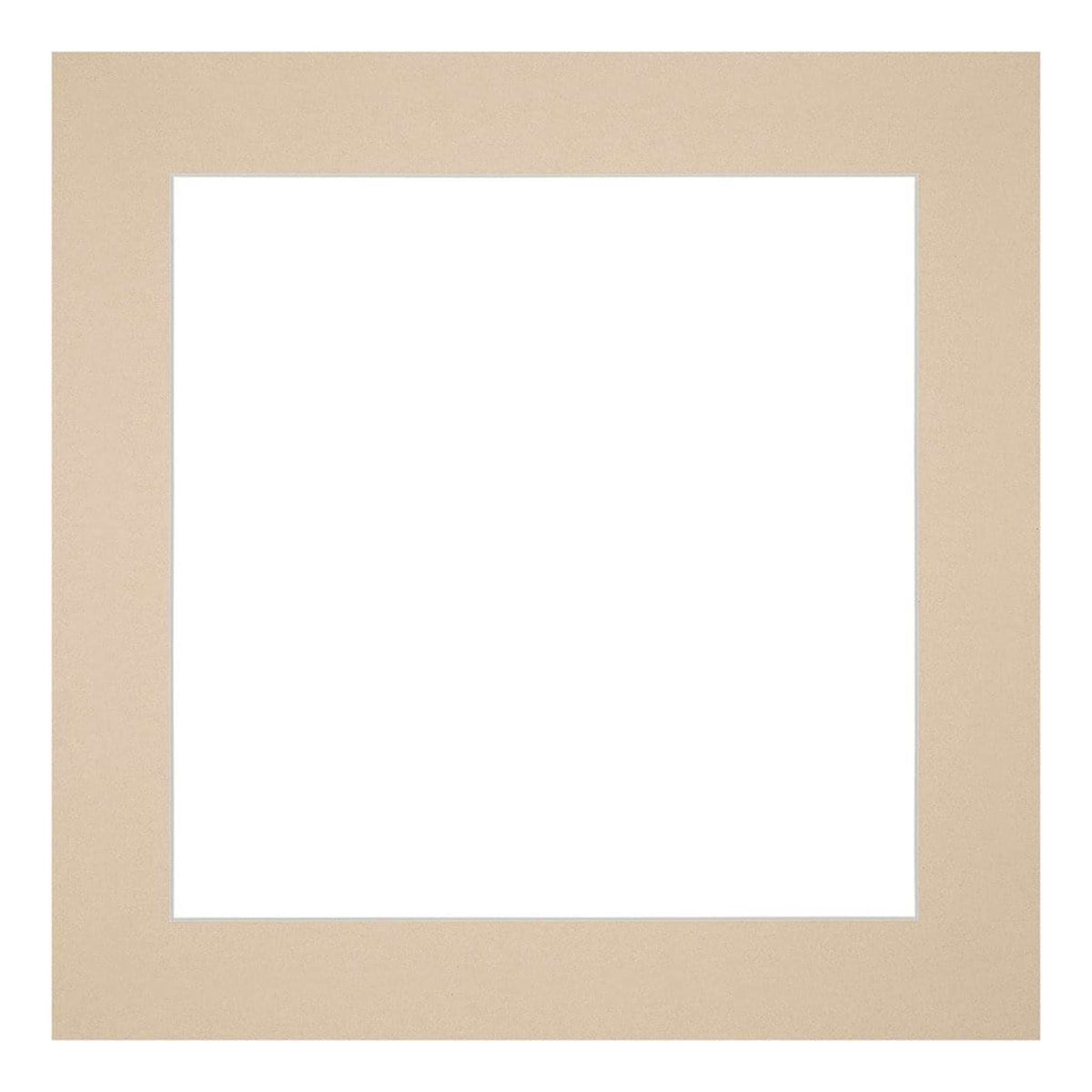 Passe Partout 20x20cm Carton Beige Edge Straight Front | Yourdecoration.com