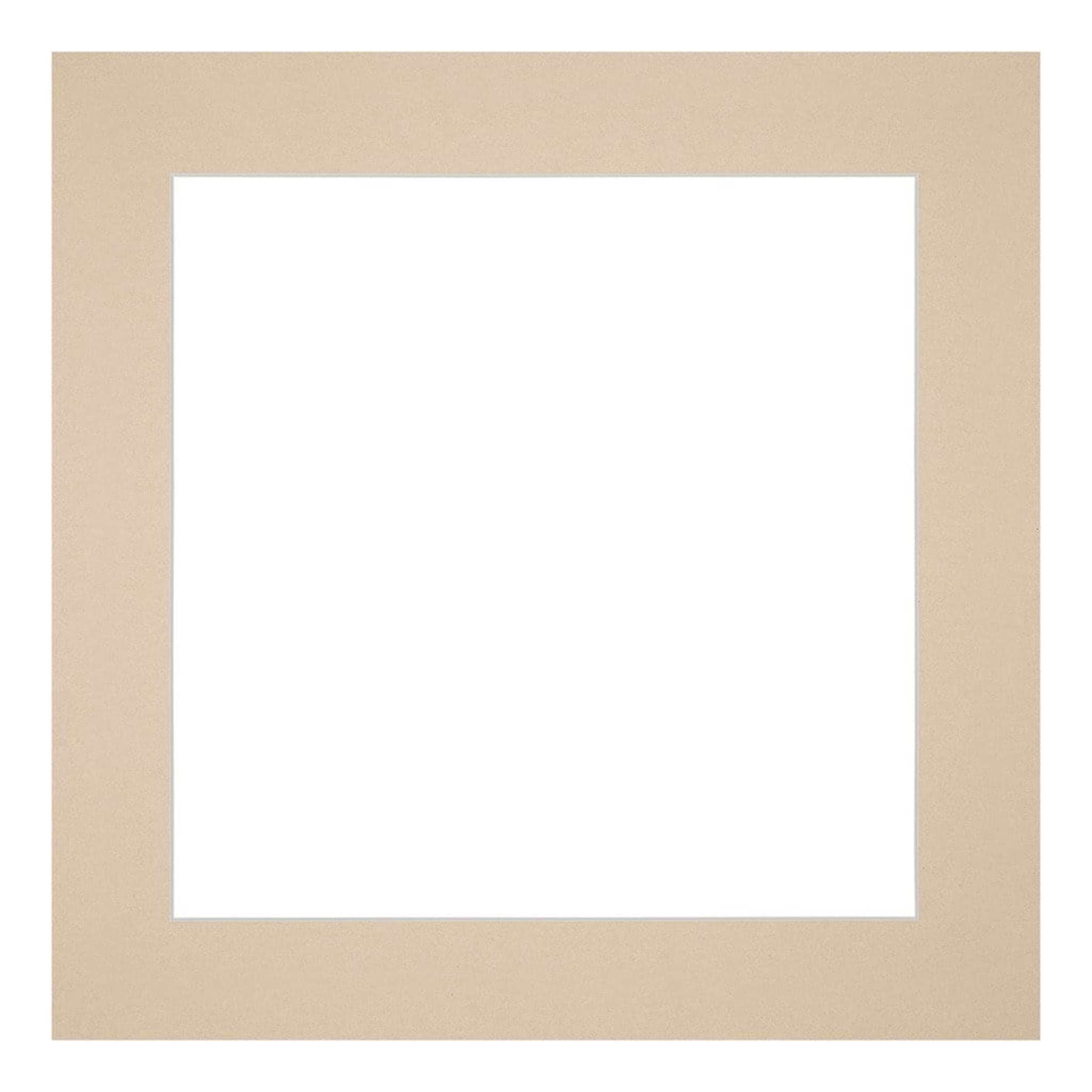 Passe Partout 20x20cm Carton Beige Edge Straight Front | Yourdecoration.com