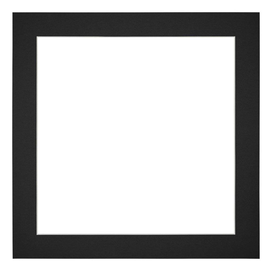 Passe Partout 20x20cm Carton Black Edge 4cm Straight Front | Yourdecoration.com