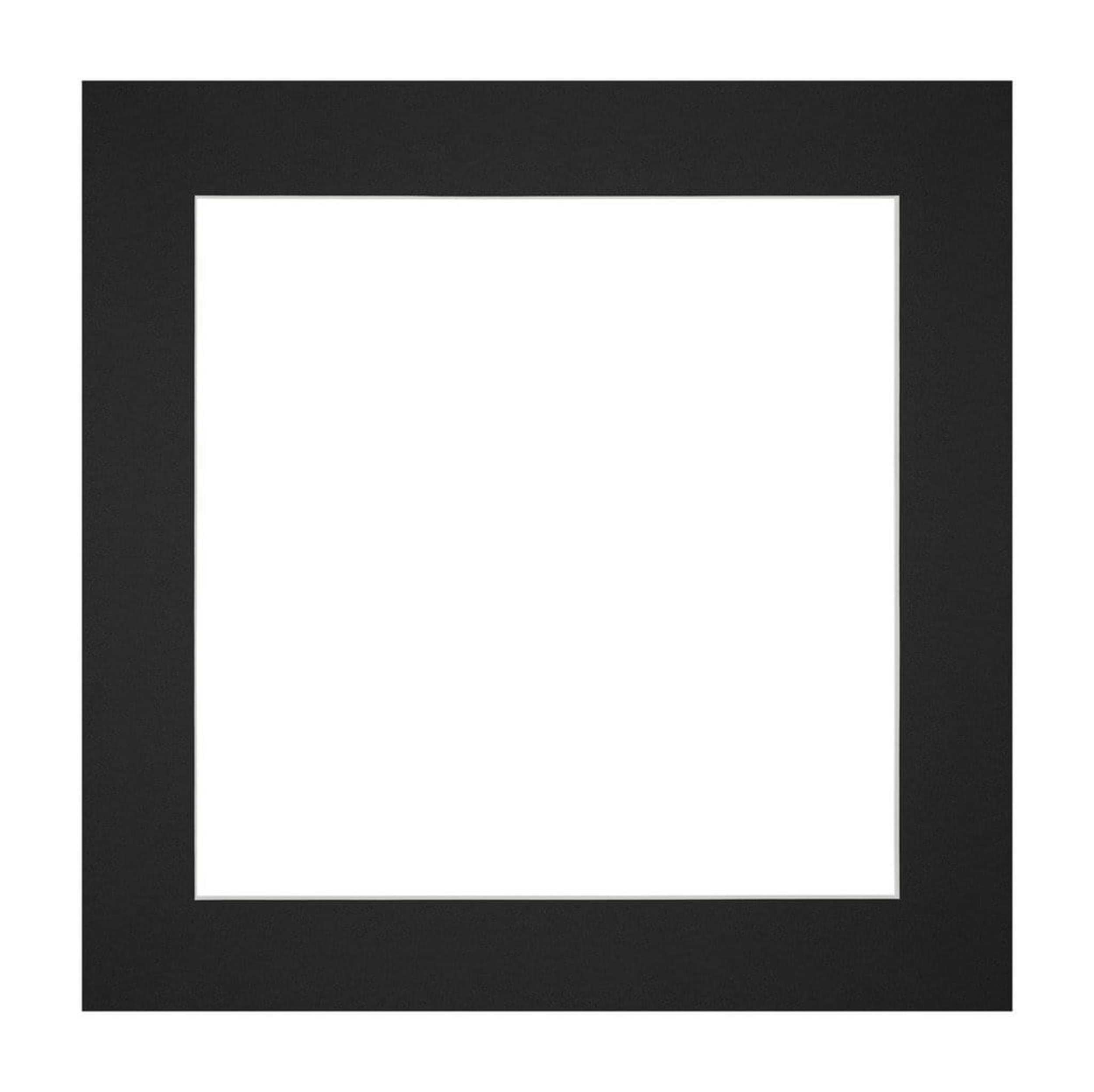 Passe Partout 20x20cm Carton Black Edge Straight Front | Yourdecoration.com