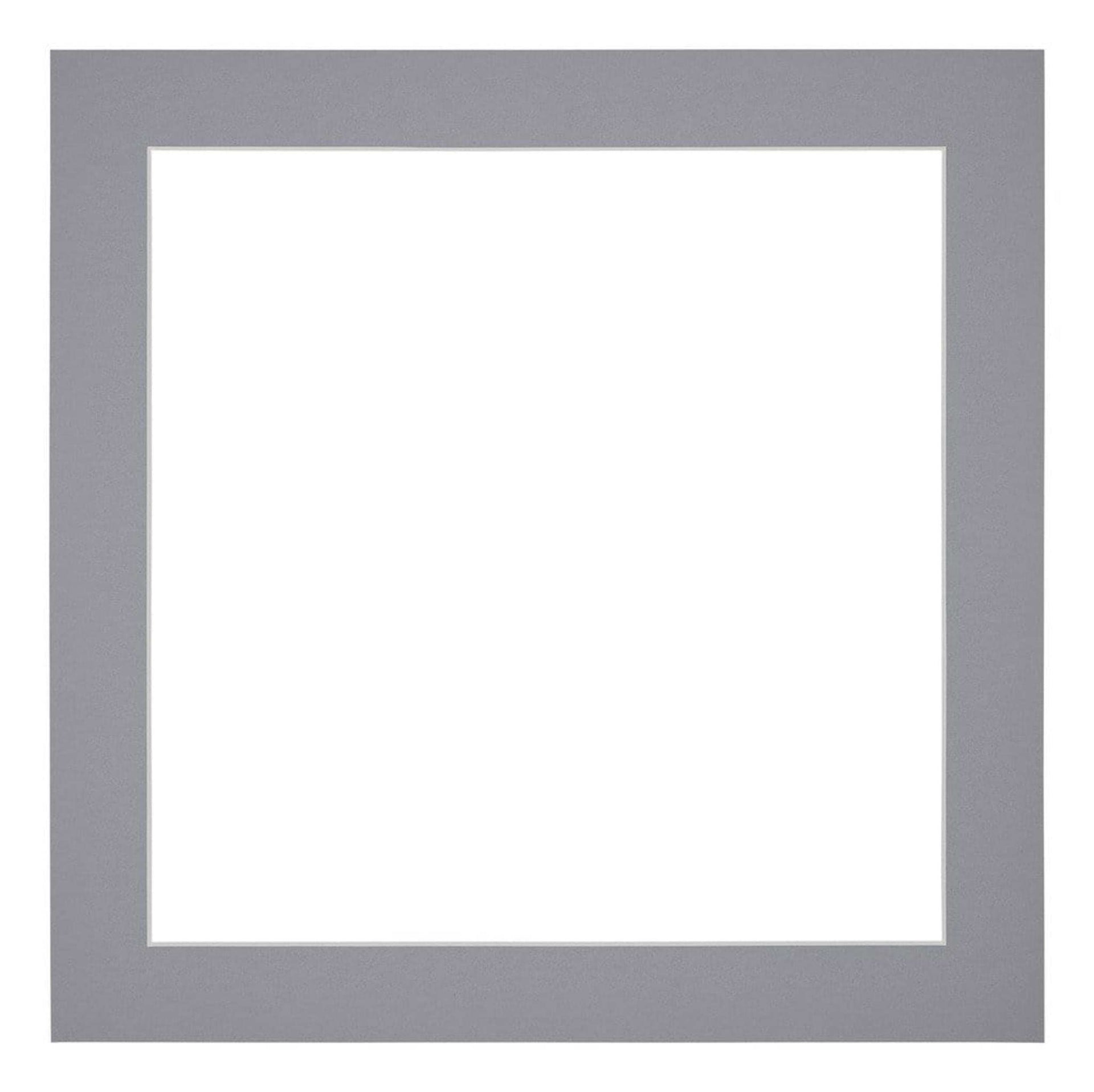 Passe Partout 20x20cm Carton Gray Edge 4cm Straight Front | Yourdecoration.com