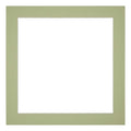 Passe Partout 20x20cm Carton Mint Green Edge 4cm Straight Front | Yourdecoration.com