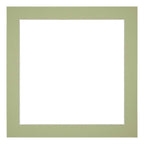 Passe Partout 20x20cm Carton Mint Green Edge 4cm Straight Front | Yourdecoration.com