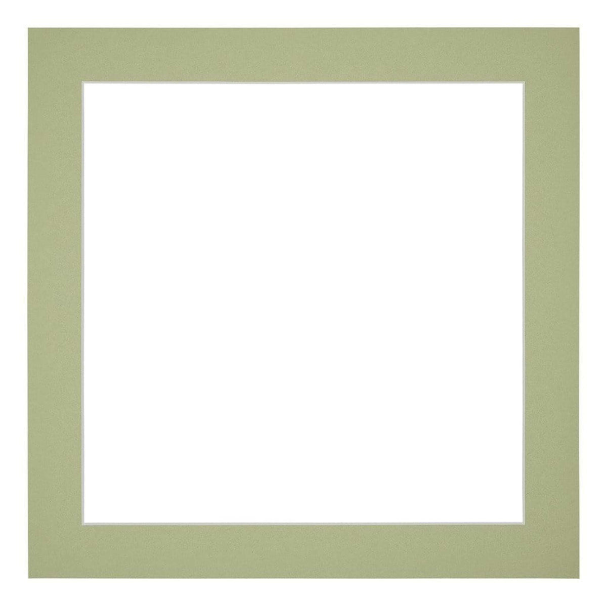 Passe Partout 20x20cm Carton Mint Green Edge 4cm Straight Front | Yourdecoration.com