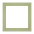 Passe Partout 20x20cm Carton Mint Green Edge Straight Front | Yourdecoration.com