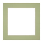 Passe Partout 20x20cm Carton Mint Green Edge Straight Front | Yourdecoration.com