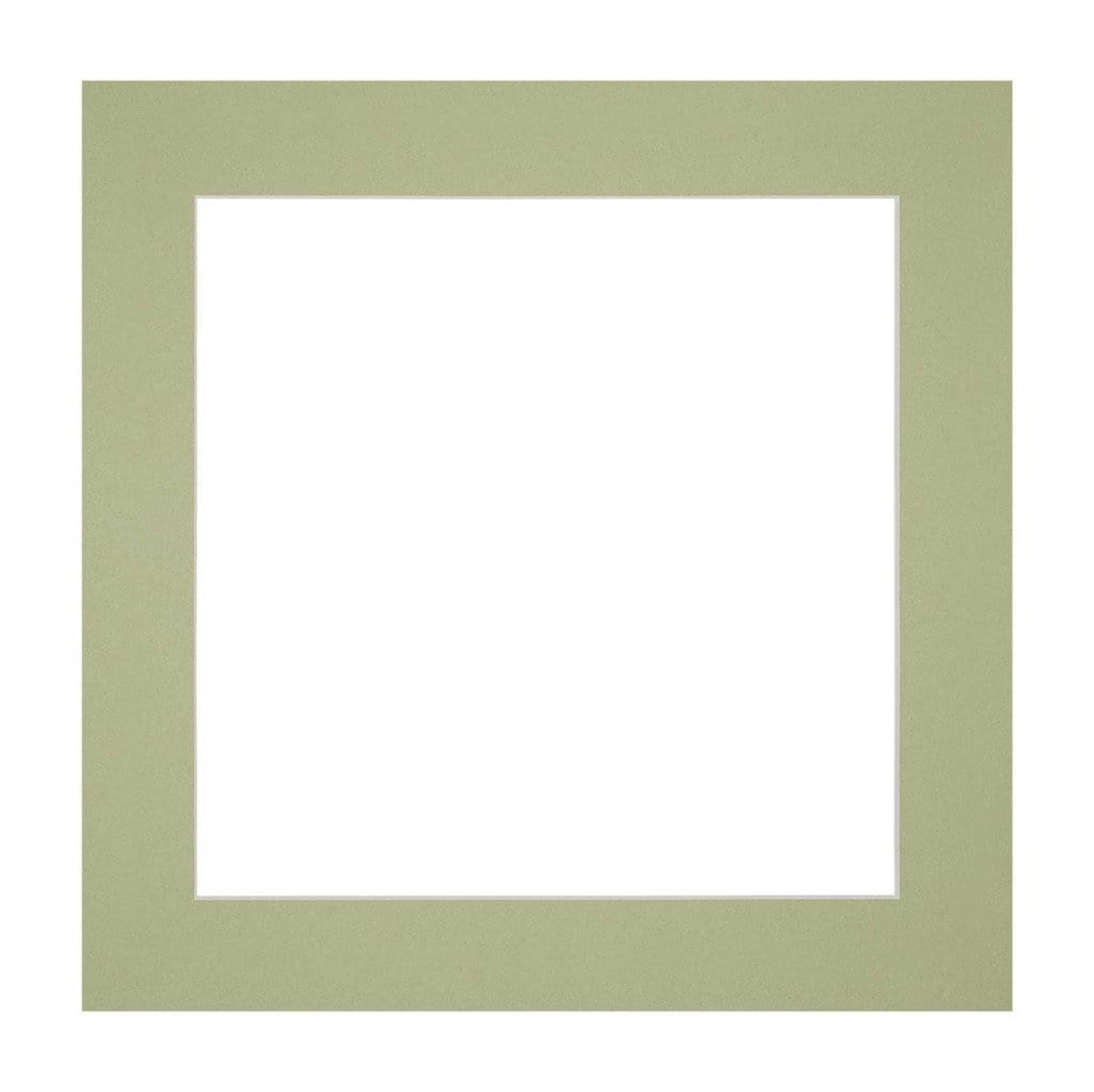 Passe Partout 20x20cm Carton Mint Green Edge Straight Front | Yourdecoration.com