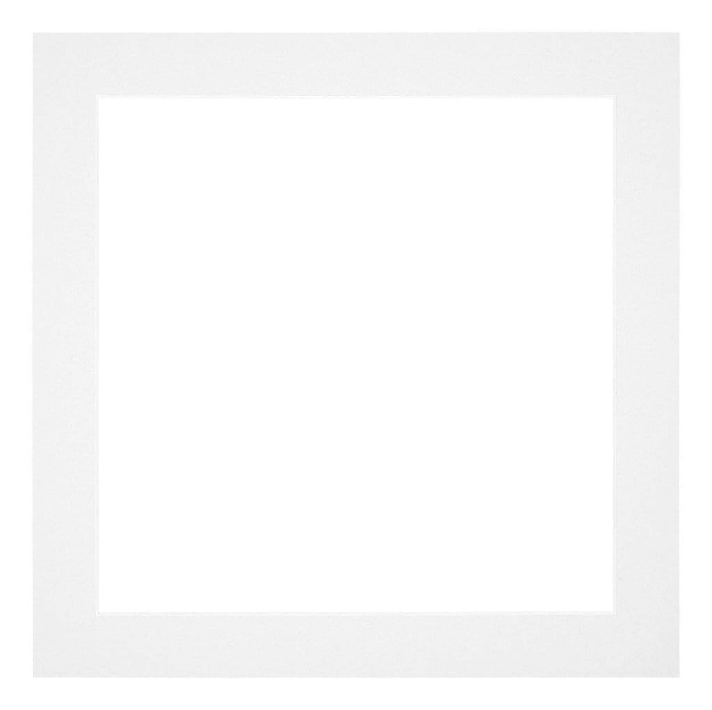 Passe Partout 20x20cm Carton White Edge 4cm Straight Front | Yourdecoration.com