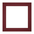 Passe Partout 20x20cm Carton Wine Red Edge Straight Front | Yourdecoration.com