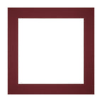 Passe Partout 20x20cm Carton Wine Red Edge Straight Front | Yourdecoration.com