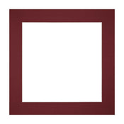 Passe Partout 20x20cm Carton Wine Red Edge Straight Front | Yourdecoration.com