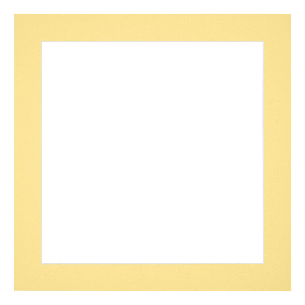 Passe Partout 20x20cm Carton Yellow Edge 4cm Straight Front | Yourdecoration.com