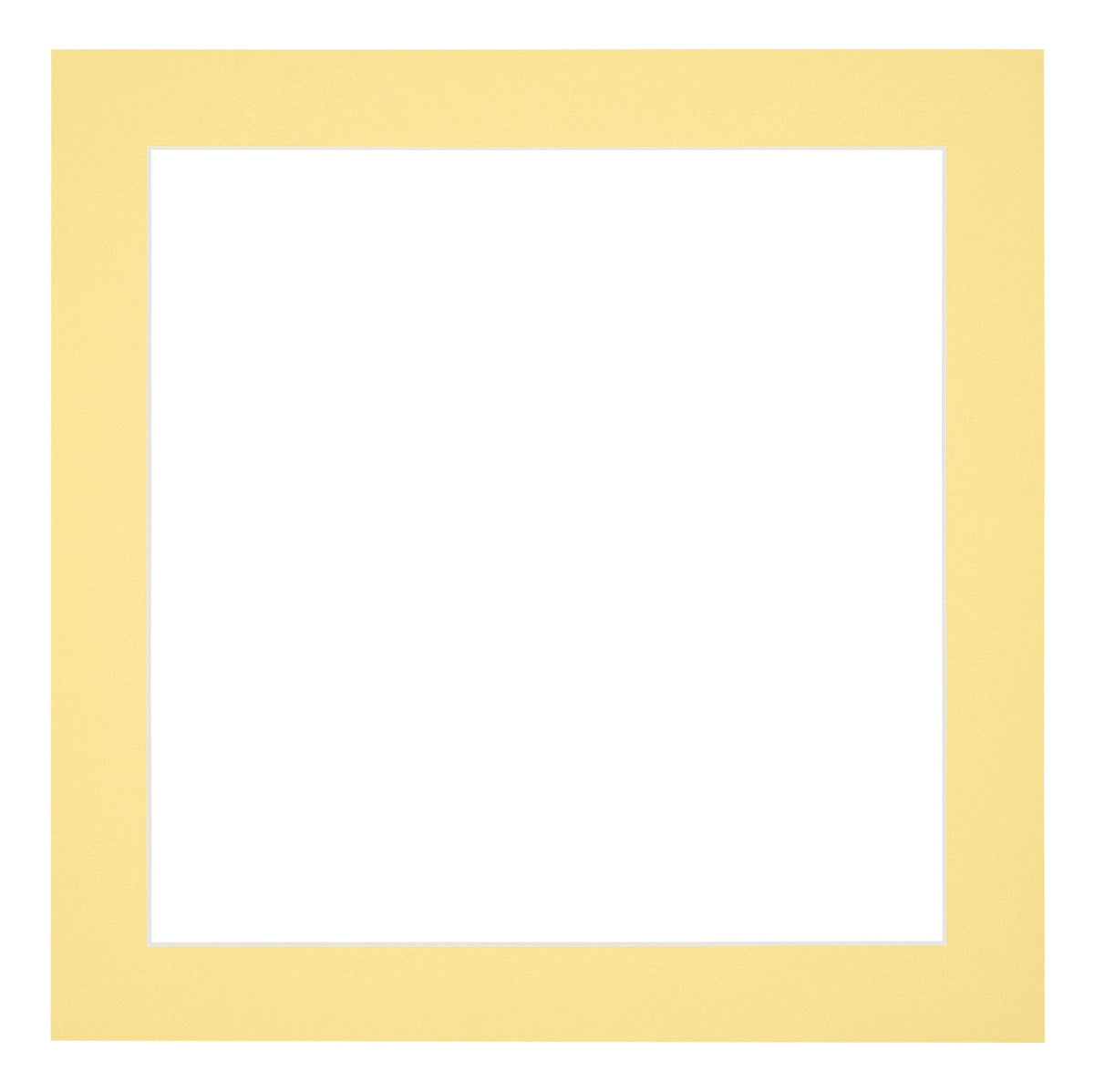 Passe Partout 20x20cm Carton Yellow Edge 4cm Straight Front | Yourdecoration.com