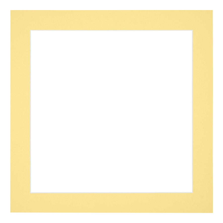 Passe Partout 20x20cm Carton Yellow Edge 4cm Straight Front | Yourdecoration.com