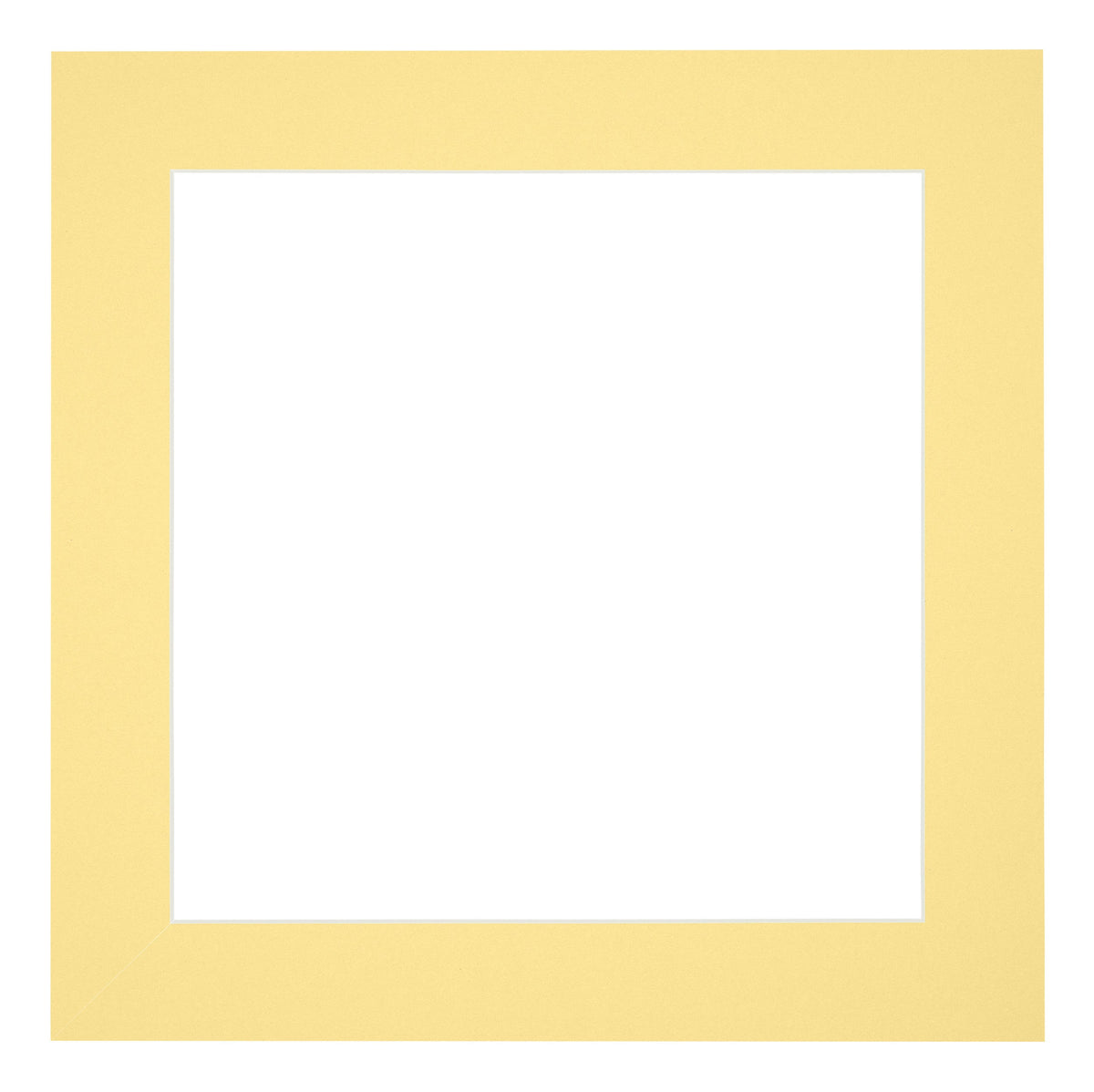 Passe Partout 20x20cm Carton Yellow Edge 5cm Straight Front | Yourdecoration.com