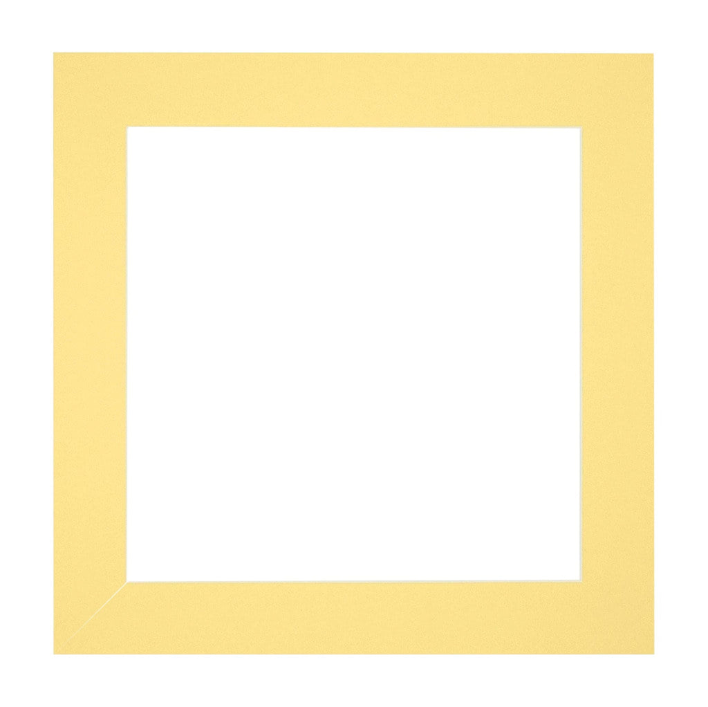 Passe Partout 20x20cm Carton Yellow Edge Straight Front | Yourdecoration.com