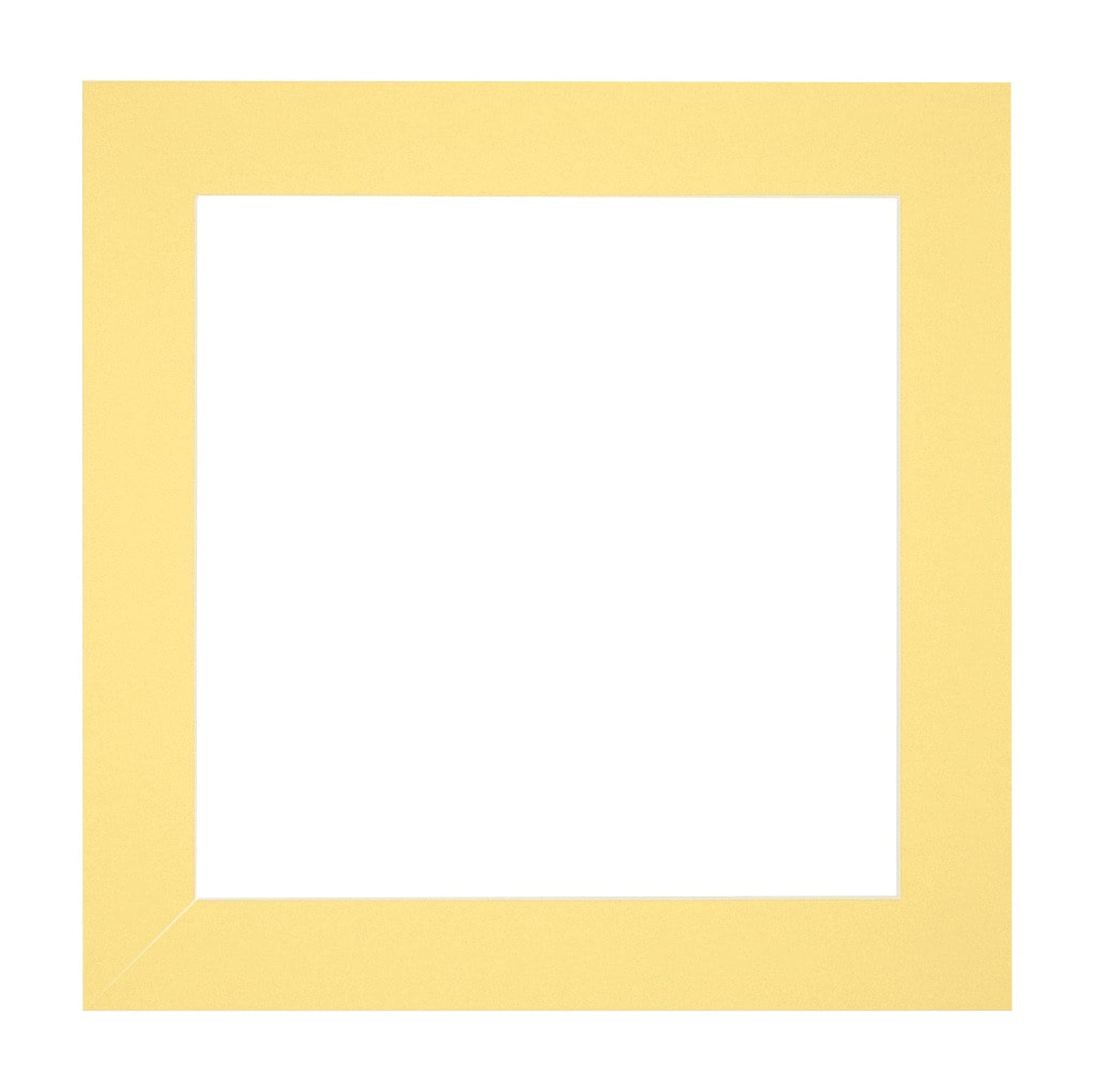Passe Partout 20x20cm Carton Yellow Edge Straight Front | Yourdecoration.com
