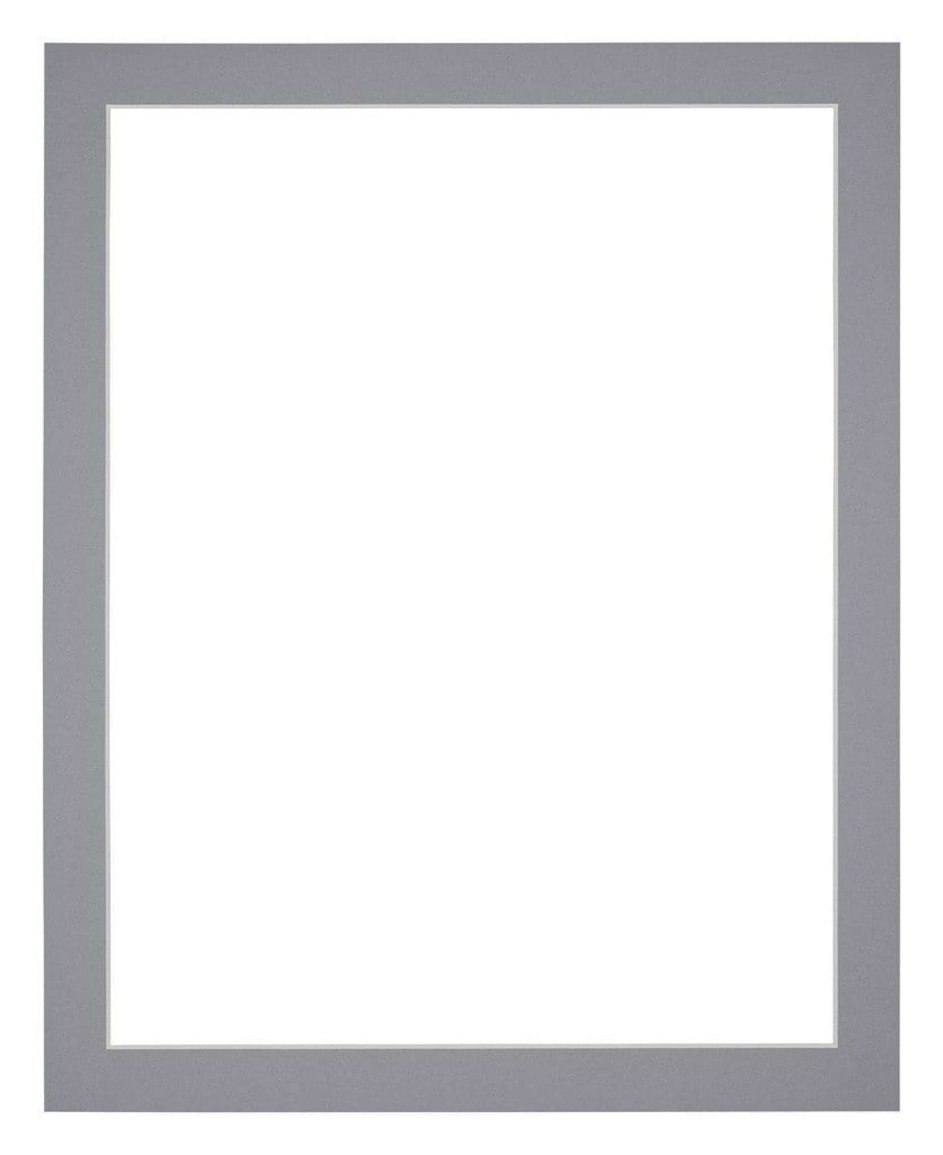 Passe Partout 20x25cm Carton Gray Edge 3cm Straight Front | Yourdecoration.com