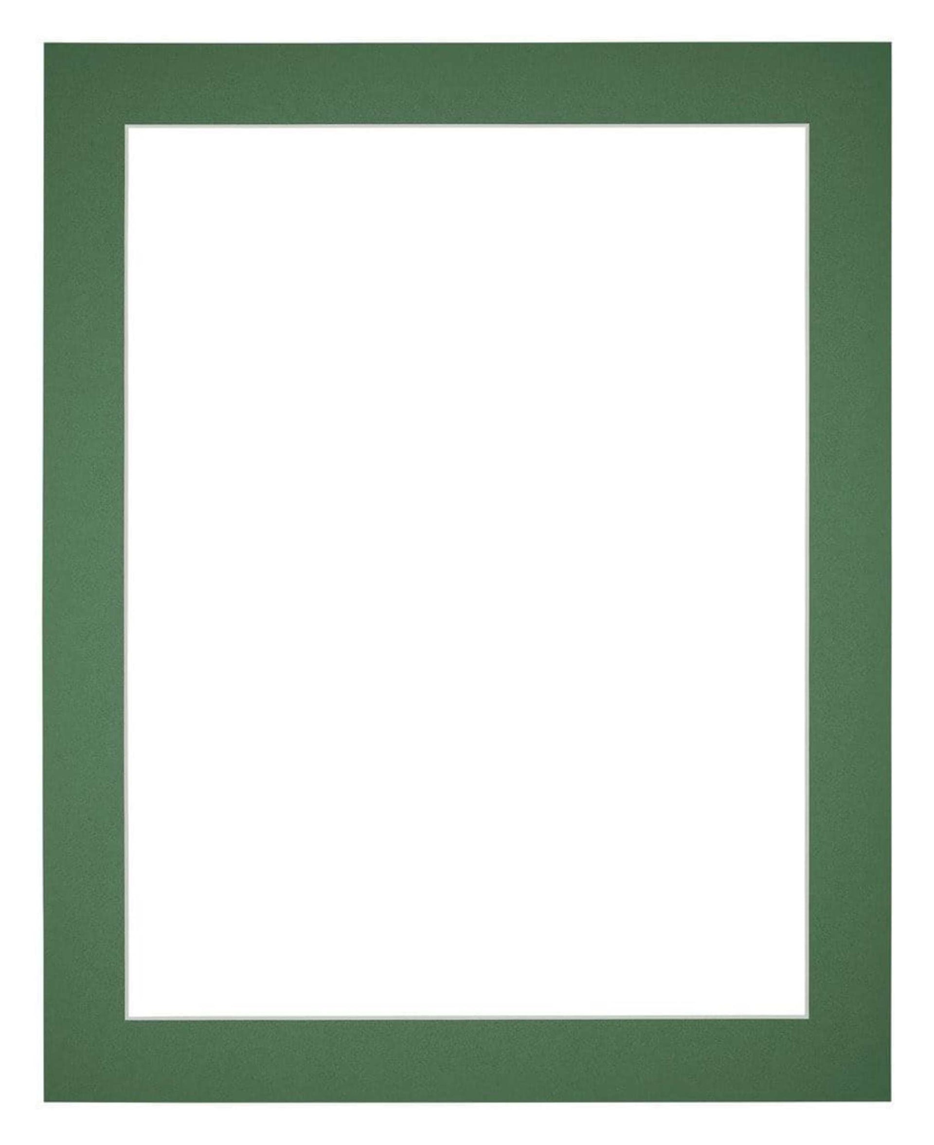 Passe Partout 20x25cm Carton Green Forest Edge 4cm Straight Front | Yourdecoration.com