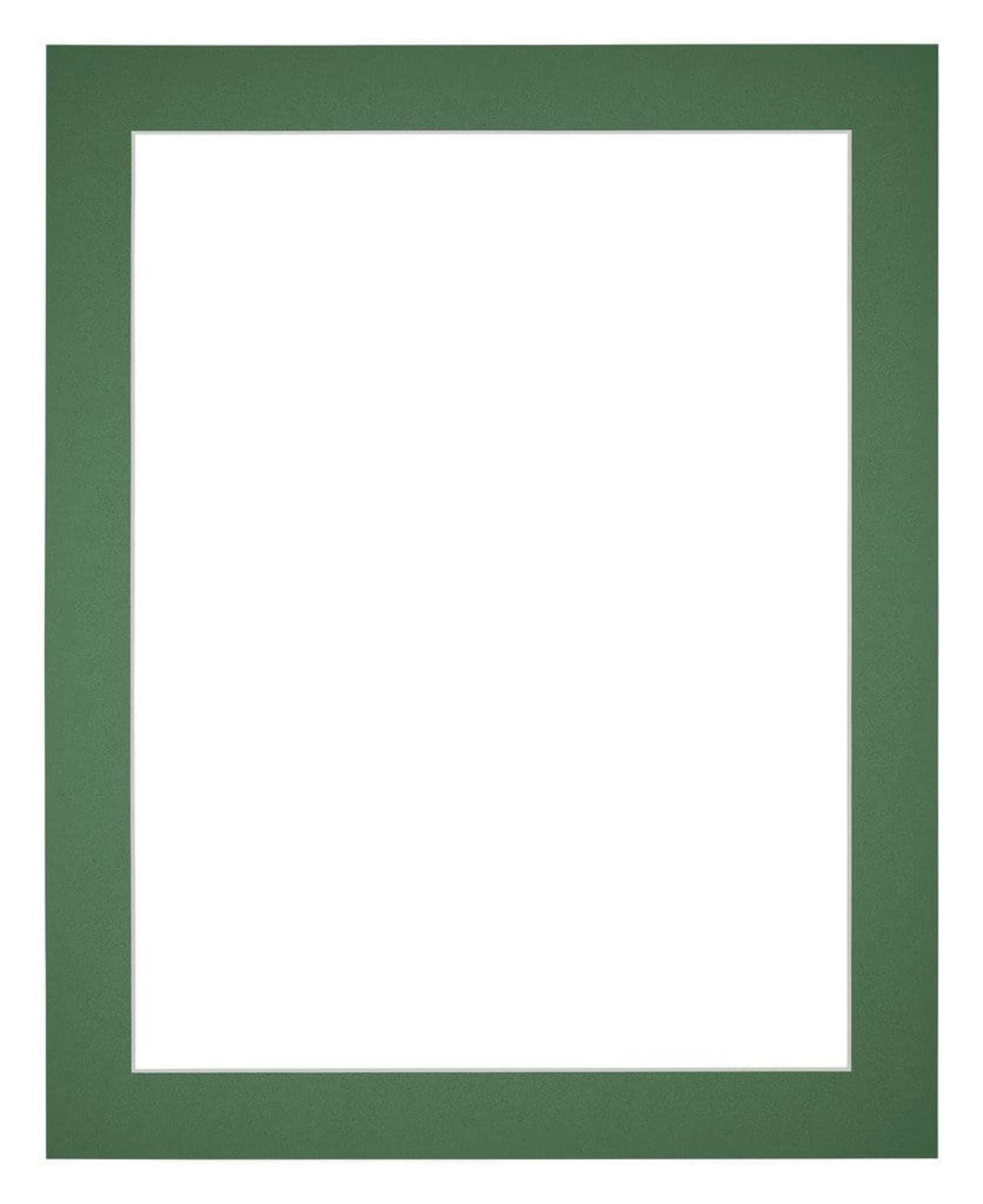 Passe Partout 20x25cm Carton Green Forest Edge 4cm Straight Front | Yourdecoration.com