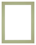 Passe Partout 20x25cm Carton Mint Green Edge 4cm Straight Front | Yourdecoration.com