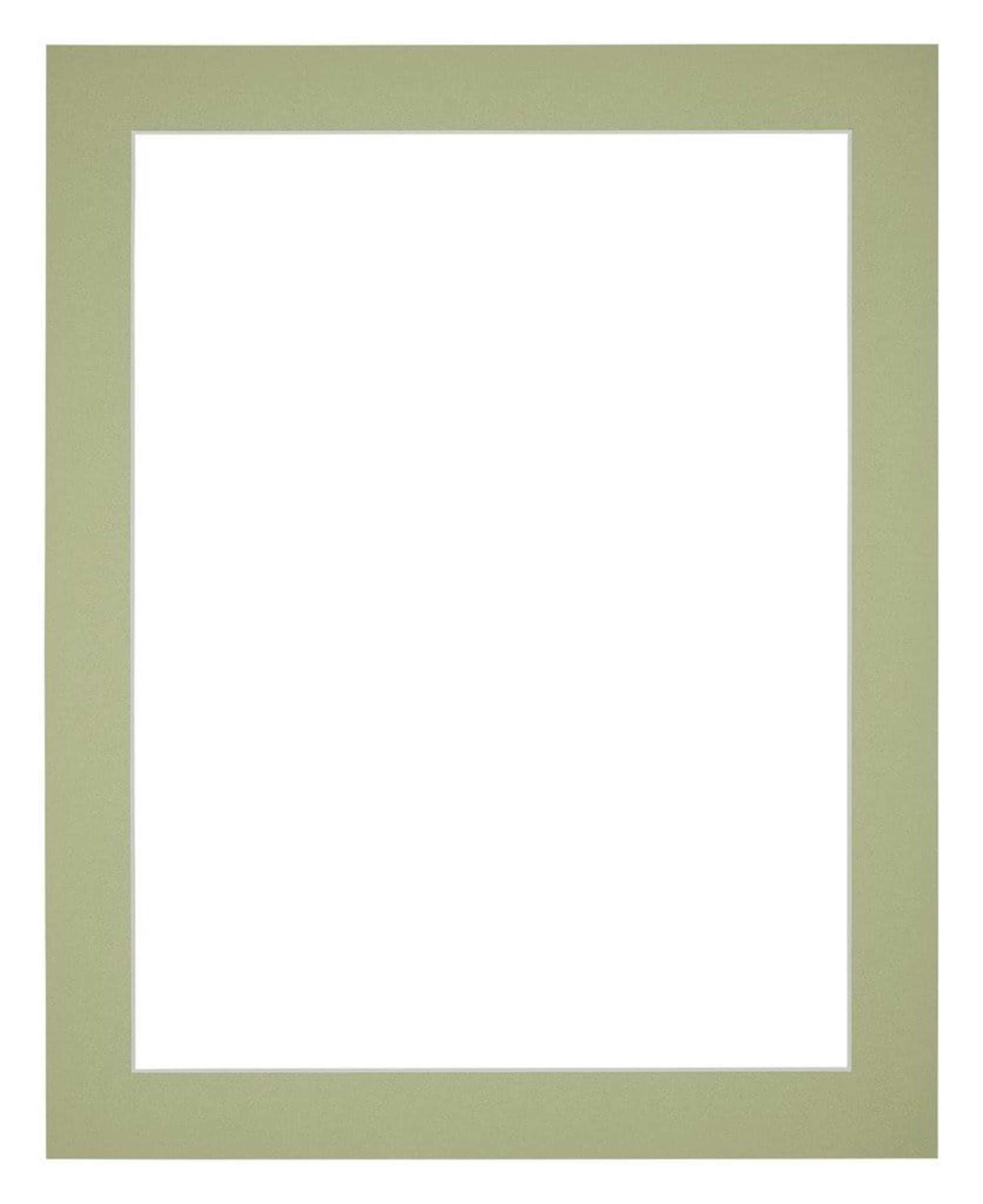 Passe Partout 20x25cm Carton Mint Green Edge 4cm Straight Front | Yourdecoration.com
