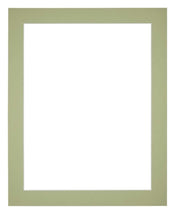 Passe Partout 20x25cm Carton Mint Green Edge 4cm Straight Front | Yourdecoration.com