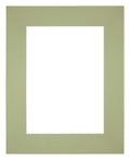 Passe Partout 20x25cm Carton Mint Green Edge Straight Front | Yourdecoration.com