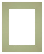 Passe Partout 20x25cm Carton Mint Green Edge Straight Front | Yourdecoration.com