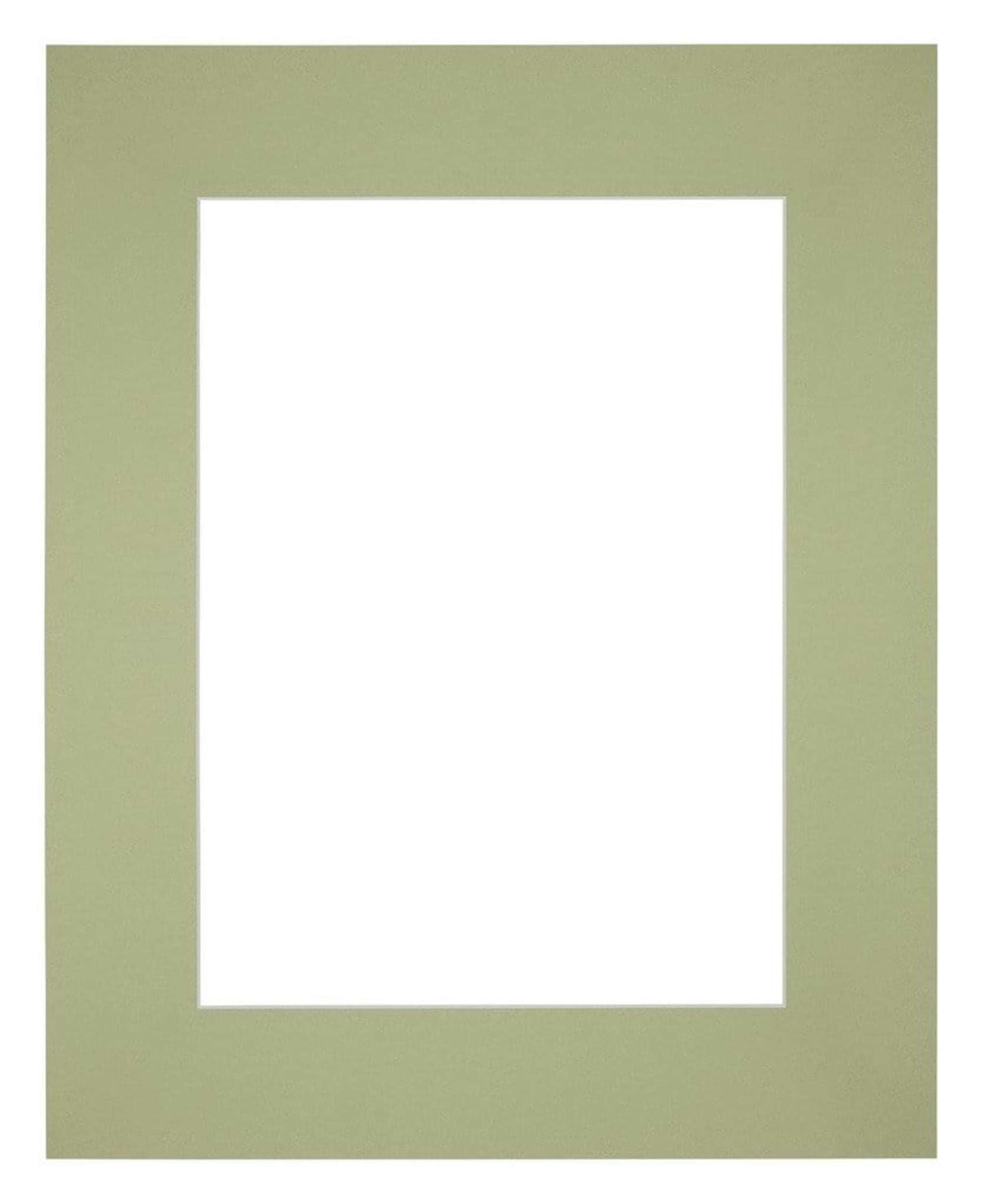 Passe Partout 20x25cm Carton Mint Green Edge Straight Front | Yourdecoration.com