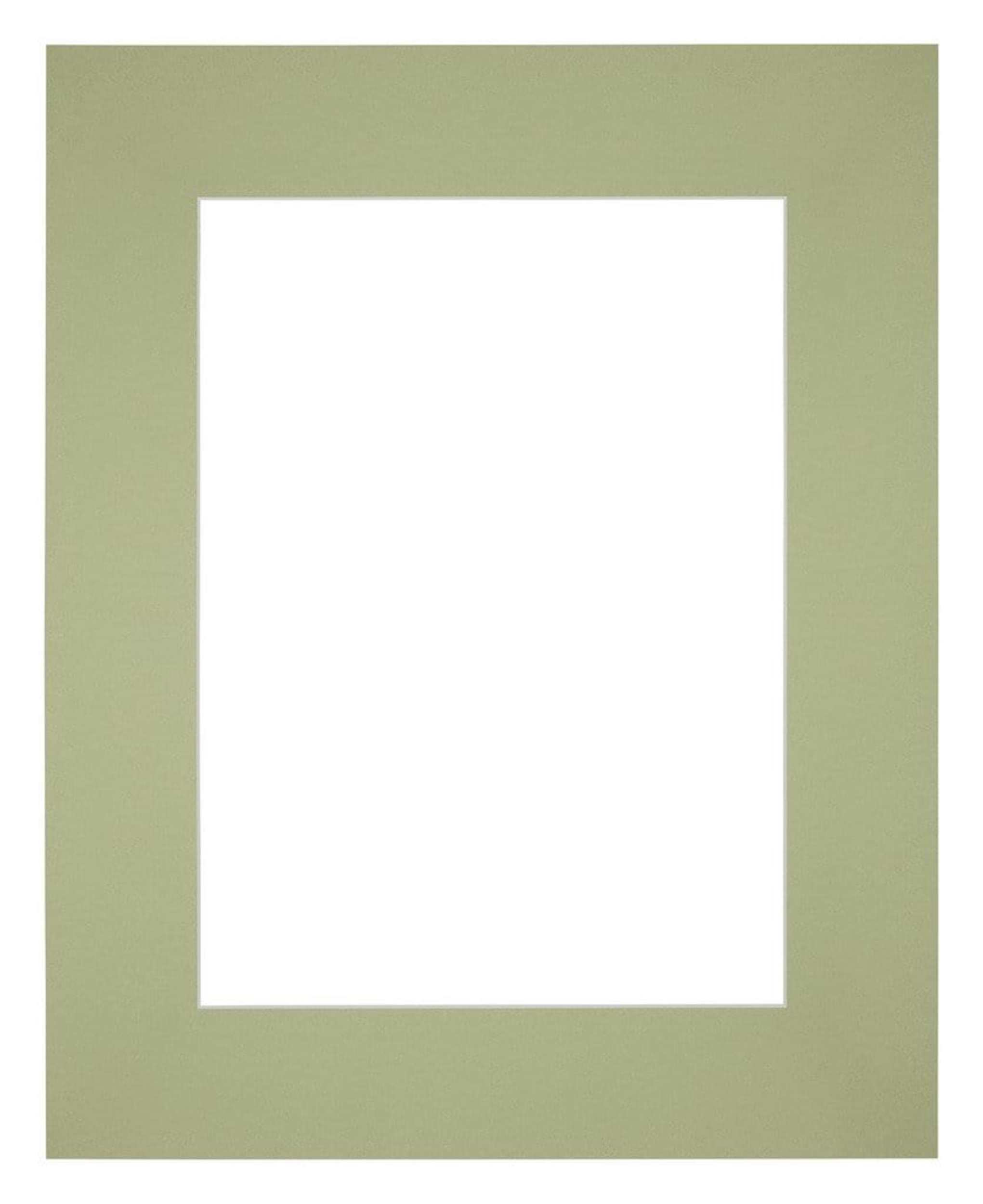 Passe Partout 20x25cm Carton Mint Green Edge Straight Front | Yourdecoration.com