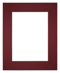 Passe Partout 20x25cm Carton Wine Red Edge Straight Front | Yourdecoration.com