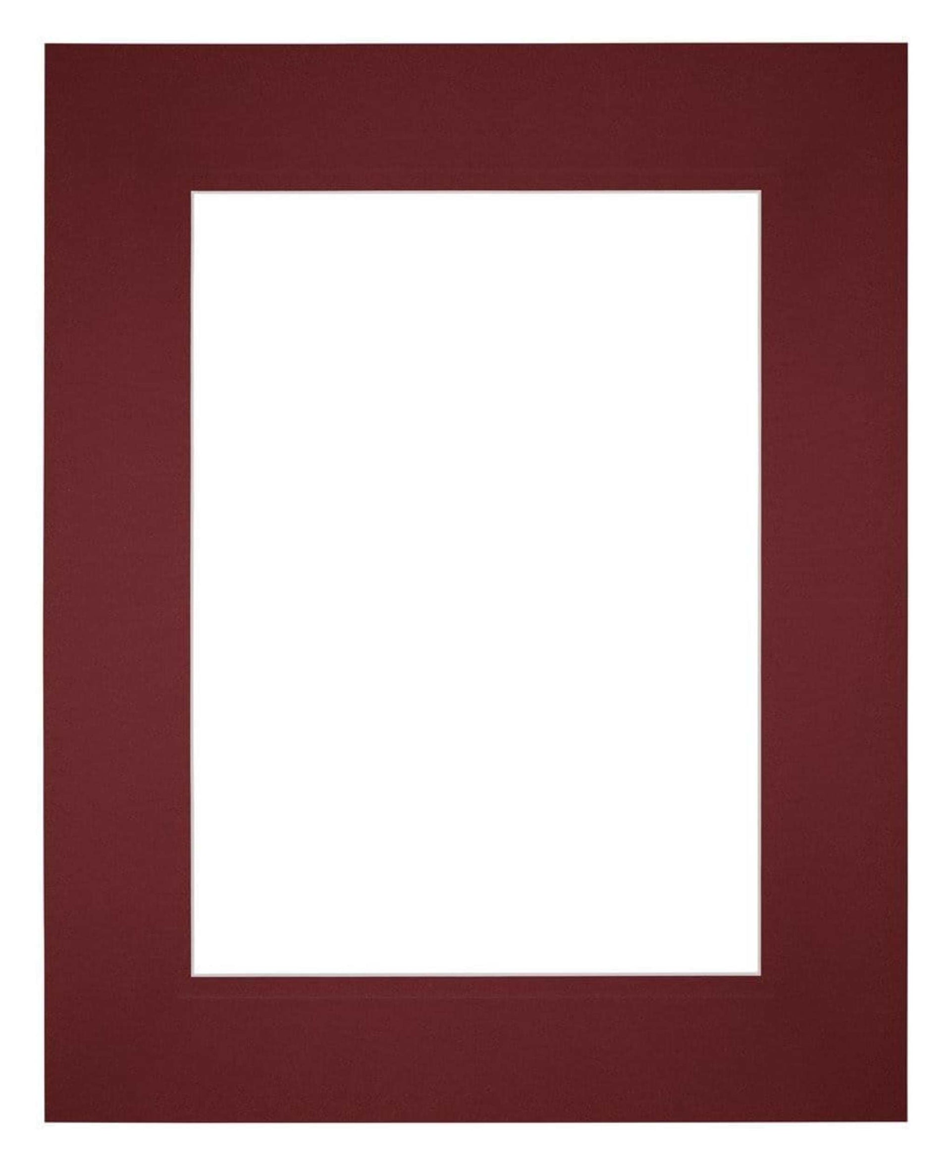 Passe Partout 20x25cm Carton Wine Red Edge Straight Front | Yourdecoration.com